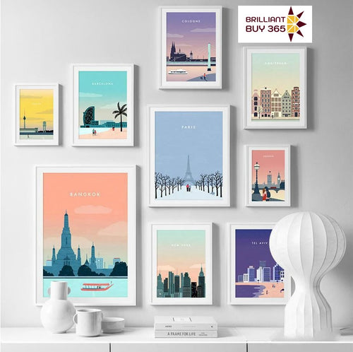 Best City Silhouette Poster