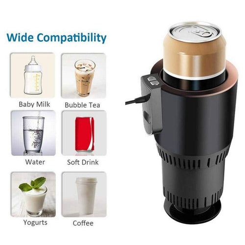 smart electric portable car cup warmer/cooler