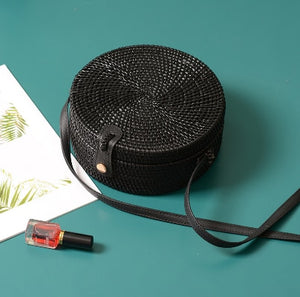 best round rattan bag