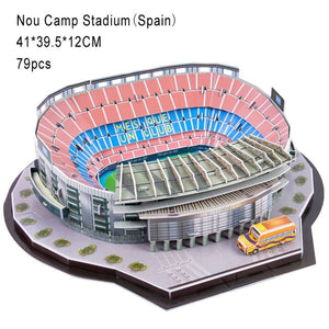 DIY 3D Football Stadium Jigsaw Puzzle