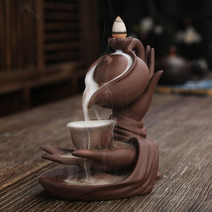 Ceramic Waterfall Incense Burner