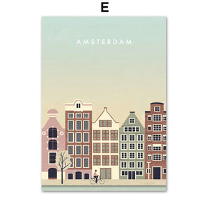 Amsterdam Silhouette Poster