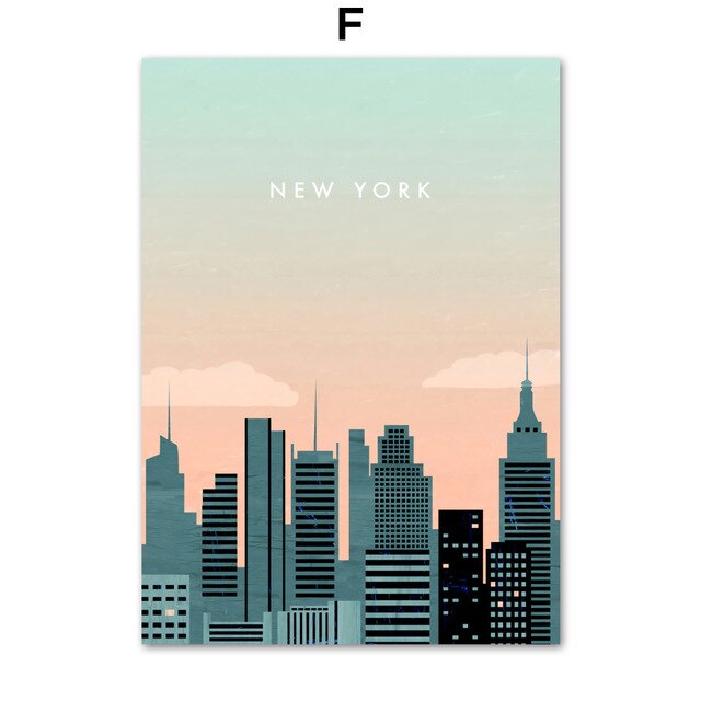 New York Silhouette Poster