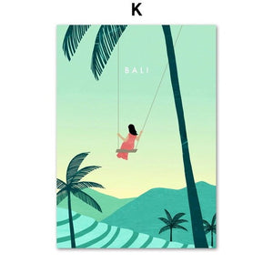 Bali Silhouette Poster